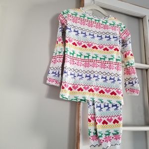 Vguc Gap girls 5 fair isle pajama top & bottom